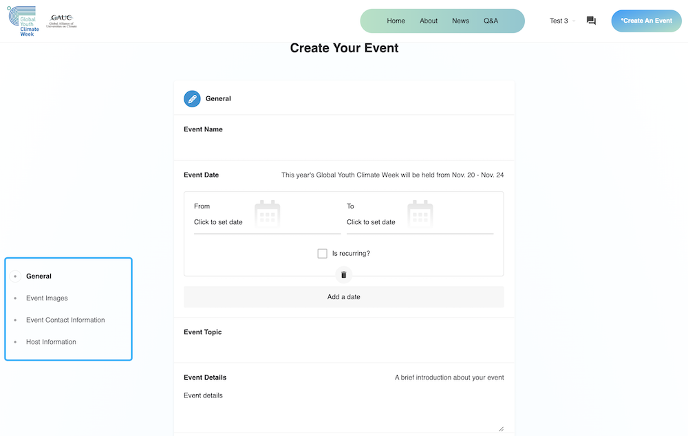 eventform